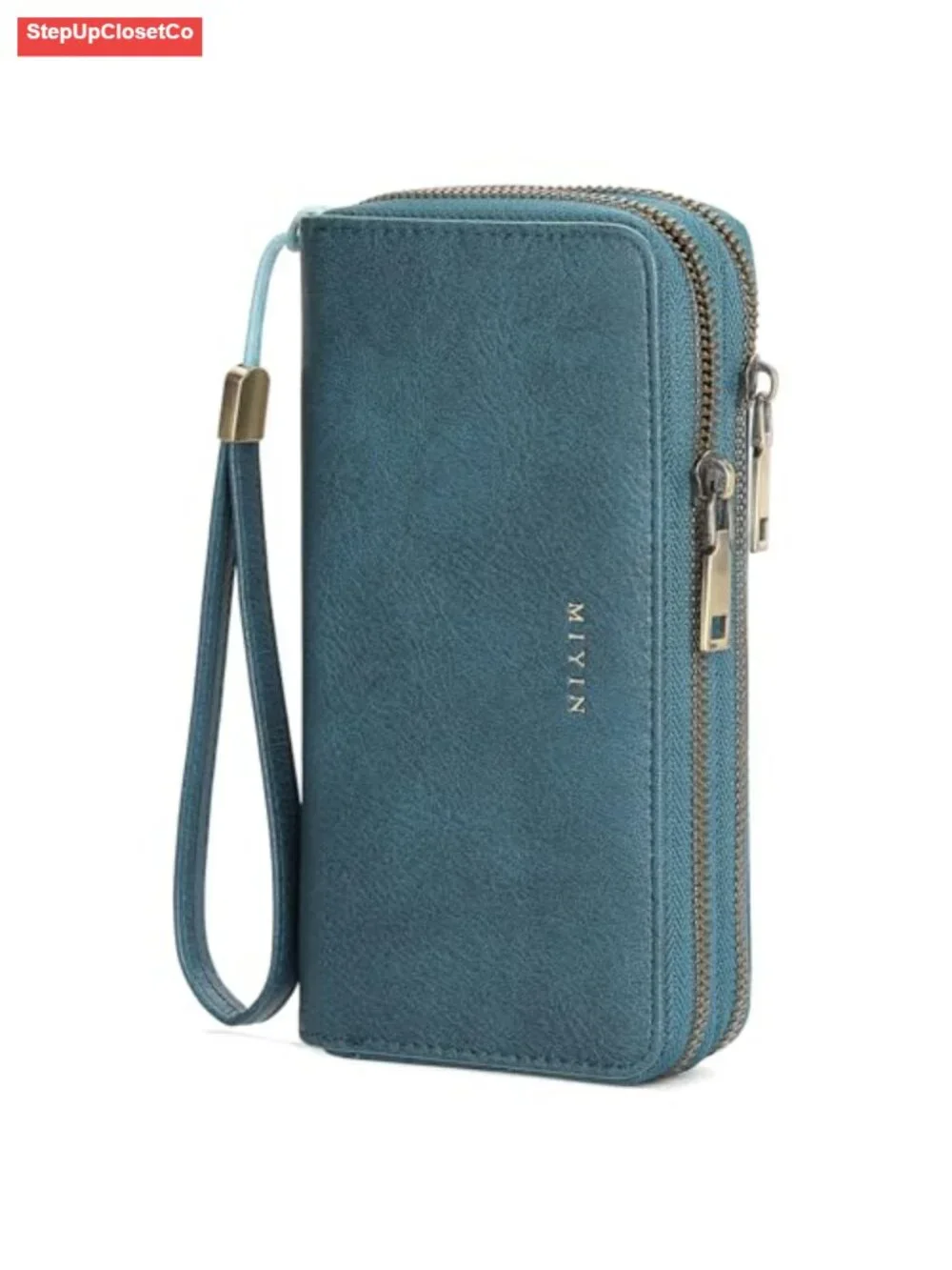 Wristlet Wallet for Women RFID Blocking Vegan Leather Zip Around Clutch